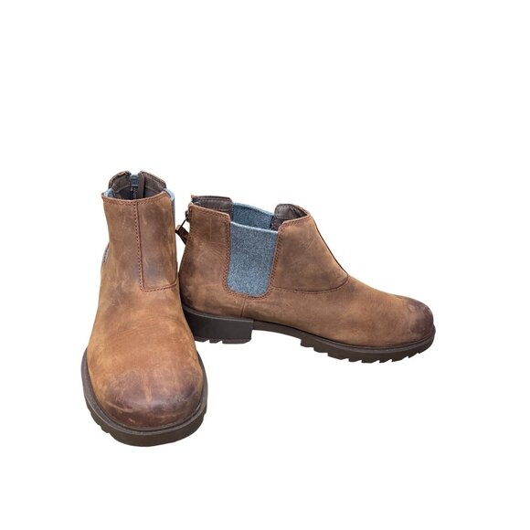 Sorel Shoes - Sorel Womans brown leather ankle waterproof boots Sz 9.5 SKU 9615